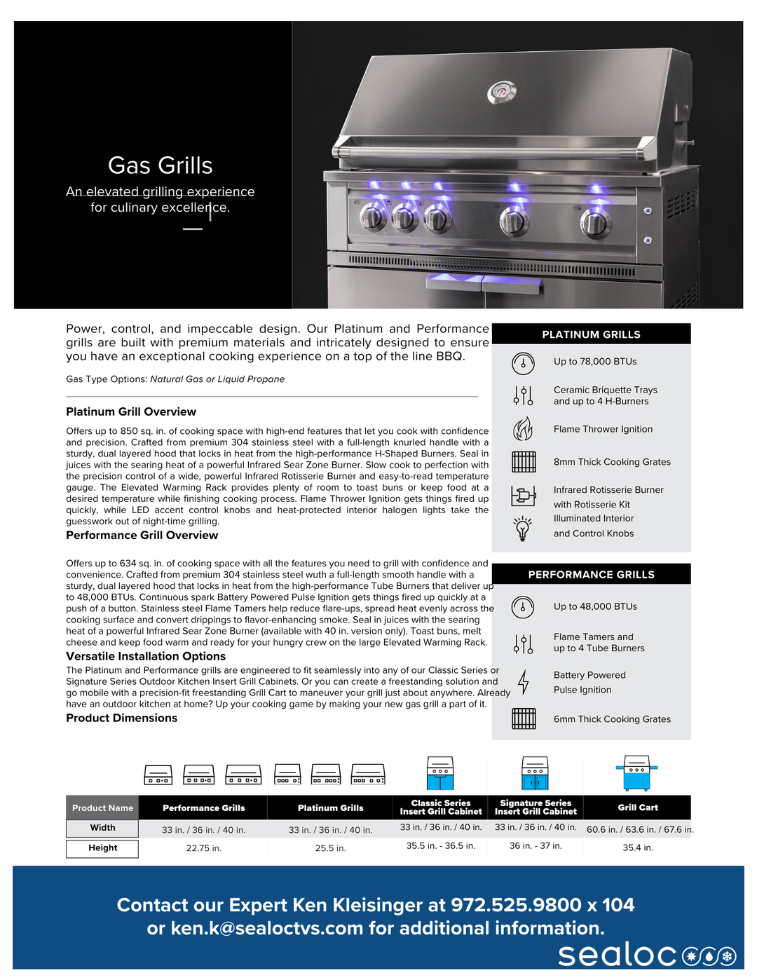 Outdoor Kitchen in Classic Grove Finish with Performance Grill 5 Piece Set with Sink and Outdoor TV