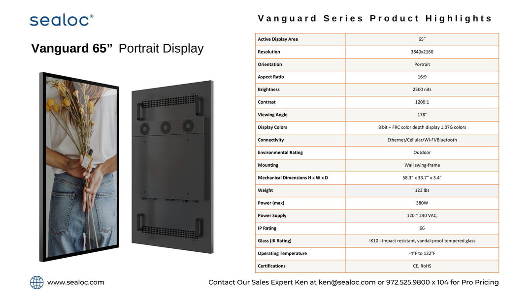 Vanguard Series Outdoor Display