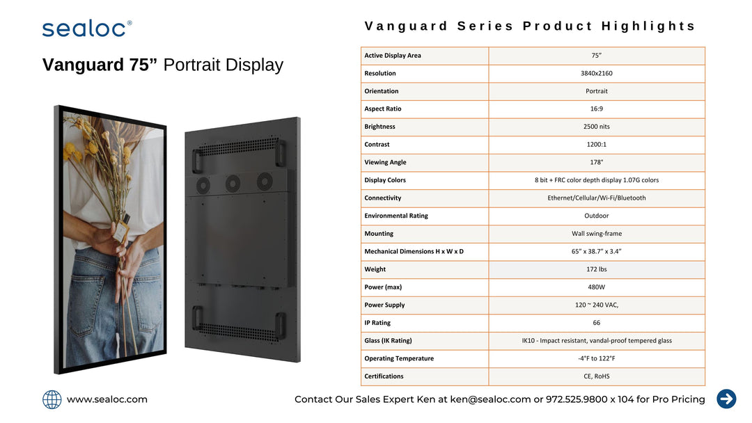 Vanguard Series Outdoor Display