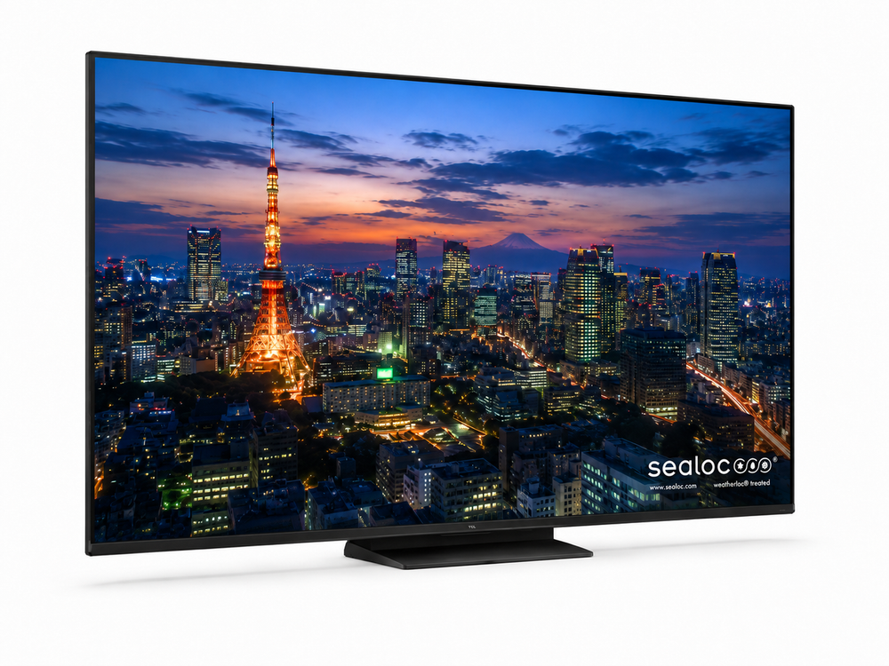 weatherloc® treated TCL QM7K Series 55"-115" QD-Mini LED QLED 4K UHD Smart TV with Google TV