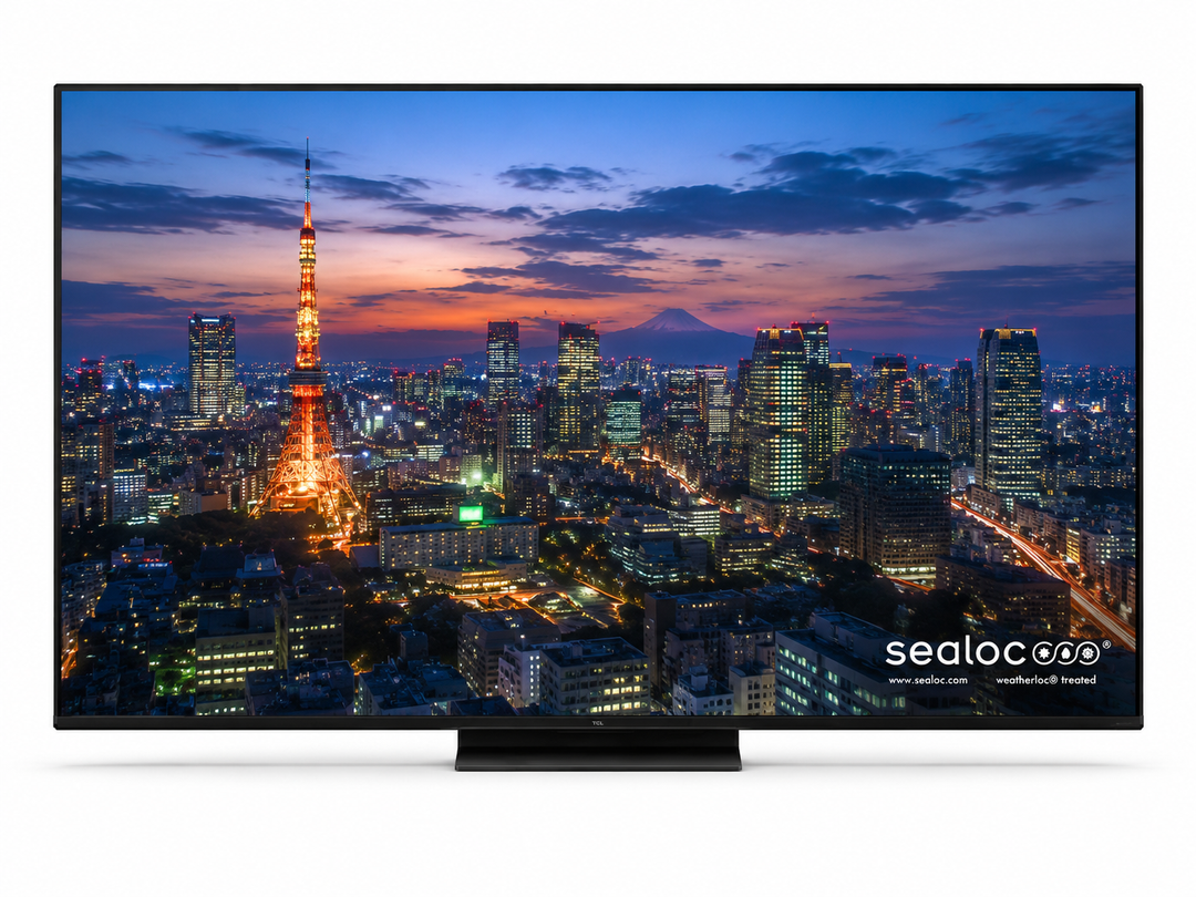 weatherloc® treated TCL QM7K Series 55"-115" QD-Mini LED QLED 4K UHD Smart TV with Google TV