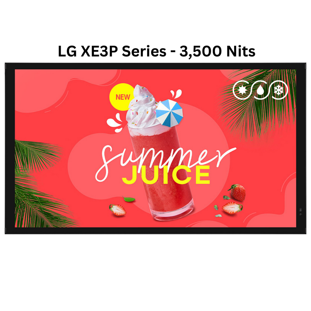 Weatherloc® treated Weatherproof Commercial Display LG XE3P Series