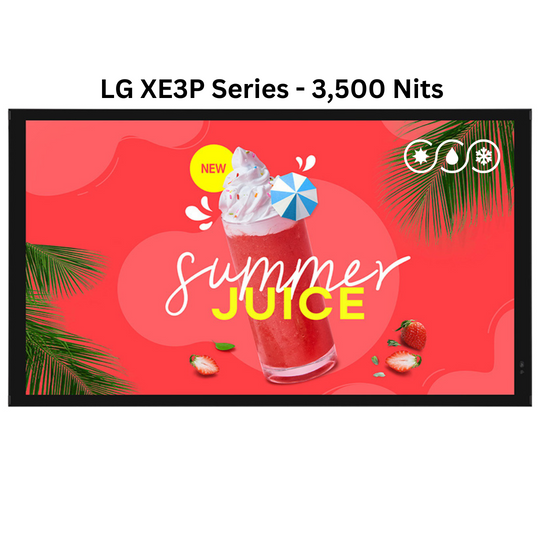 Weatherloc® treated Weatherproof Commercial Display LG XE3P Series