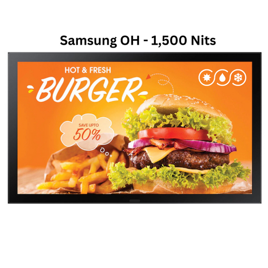 Weatherloc® treated Weatherproof Outdoor Display - Samsung OH Series 24
