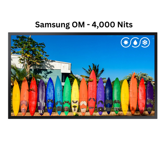 Weatherloc® treated Weatherproof Commercial Display - Samsung OM Series