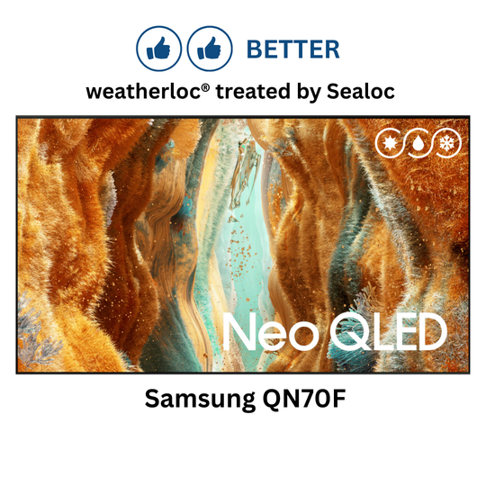 weatherloc® treated Samsung QN70F Series Neo QLED 4K UHD Vision AI Smart TV