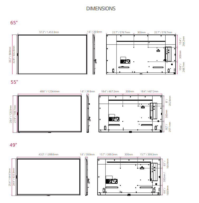 sealoc weatherloc™ Outdoor Commercial Display LG UH7F
